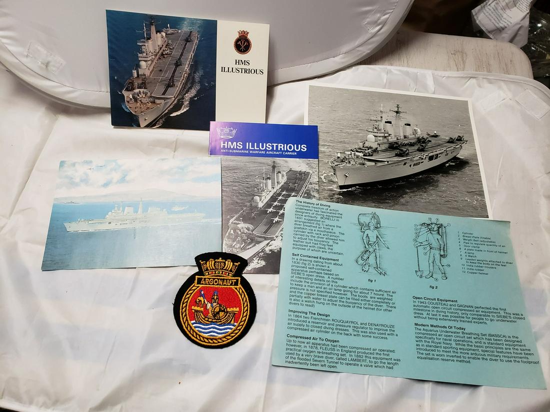 Royal Navy aircraft carrier 1952 HMS Anti-submarine: Royal Navy aircraft carrier 1952 HMS Anti-submarine warfare aircraft carrier ephemera