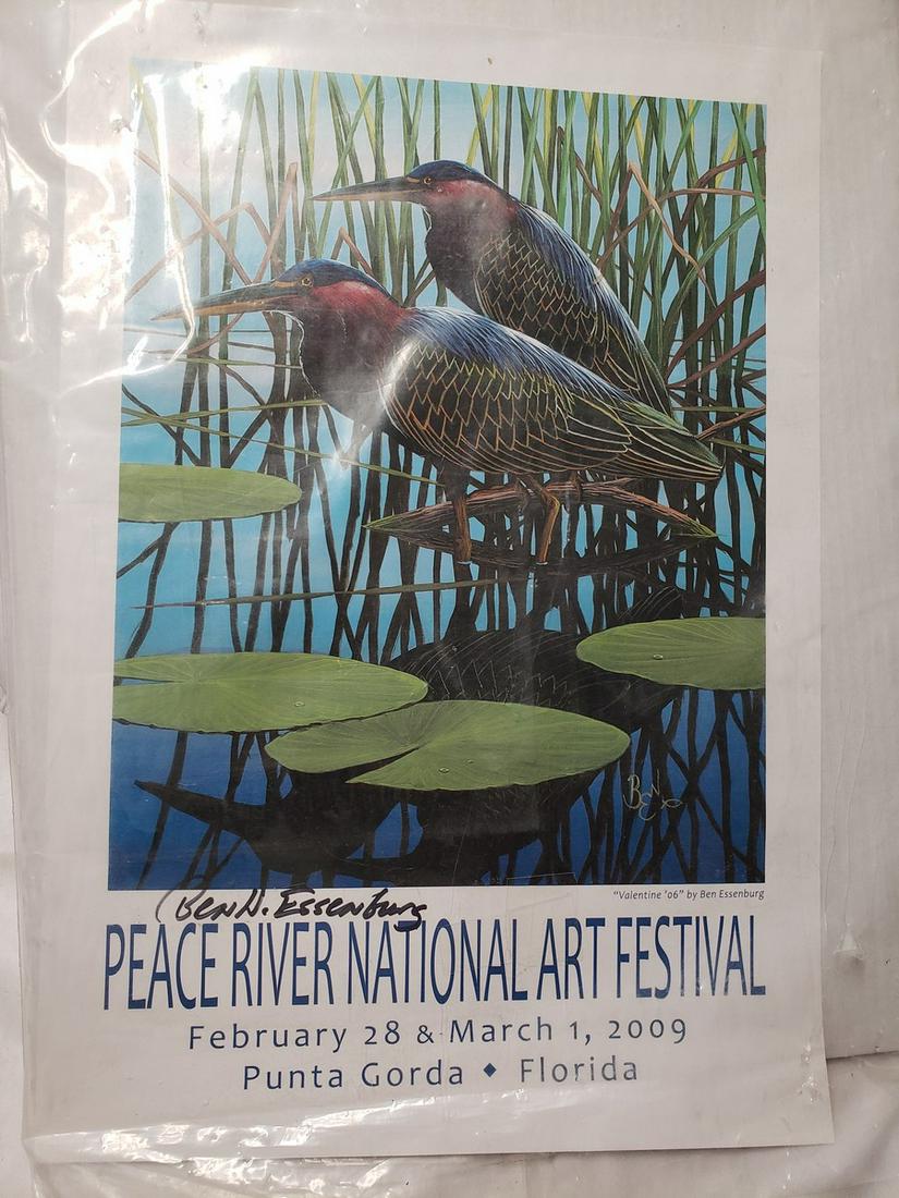 Ben Essenburg Peace River National Art Festival signed: Ben Essenburg Peace River National Art Festival signed poster