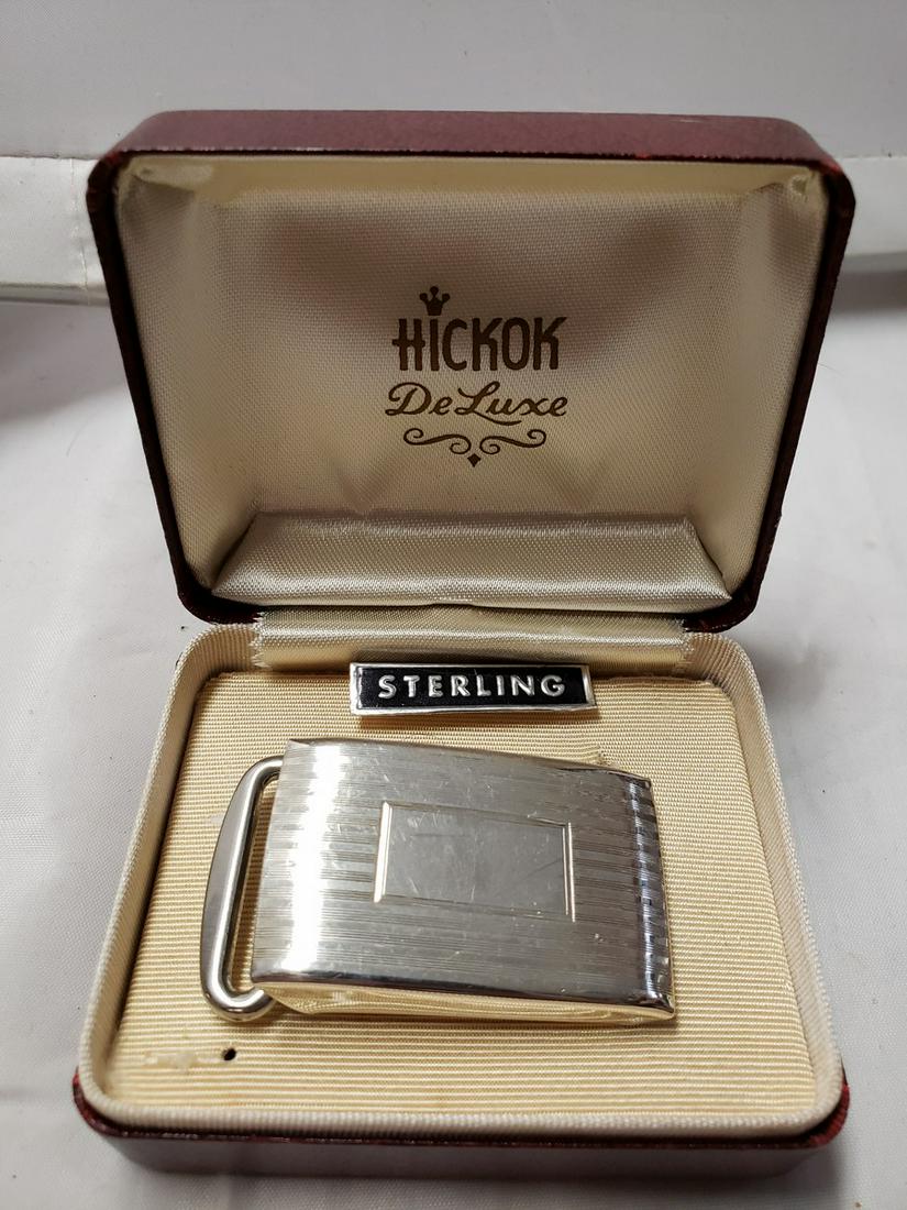 Hickok Deluxe Sterling Silver belt buckle: Hickok Deluxe Sterling Silver belt buckle