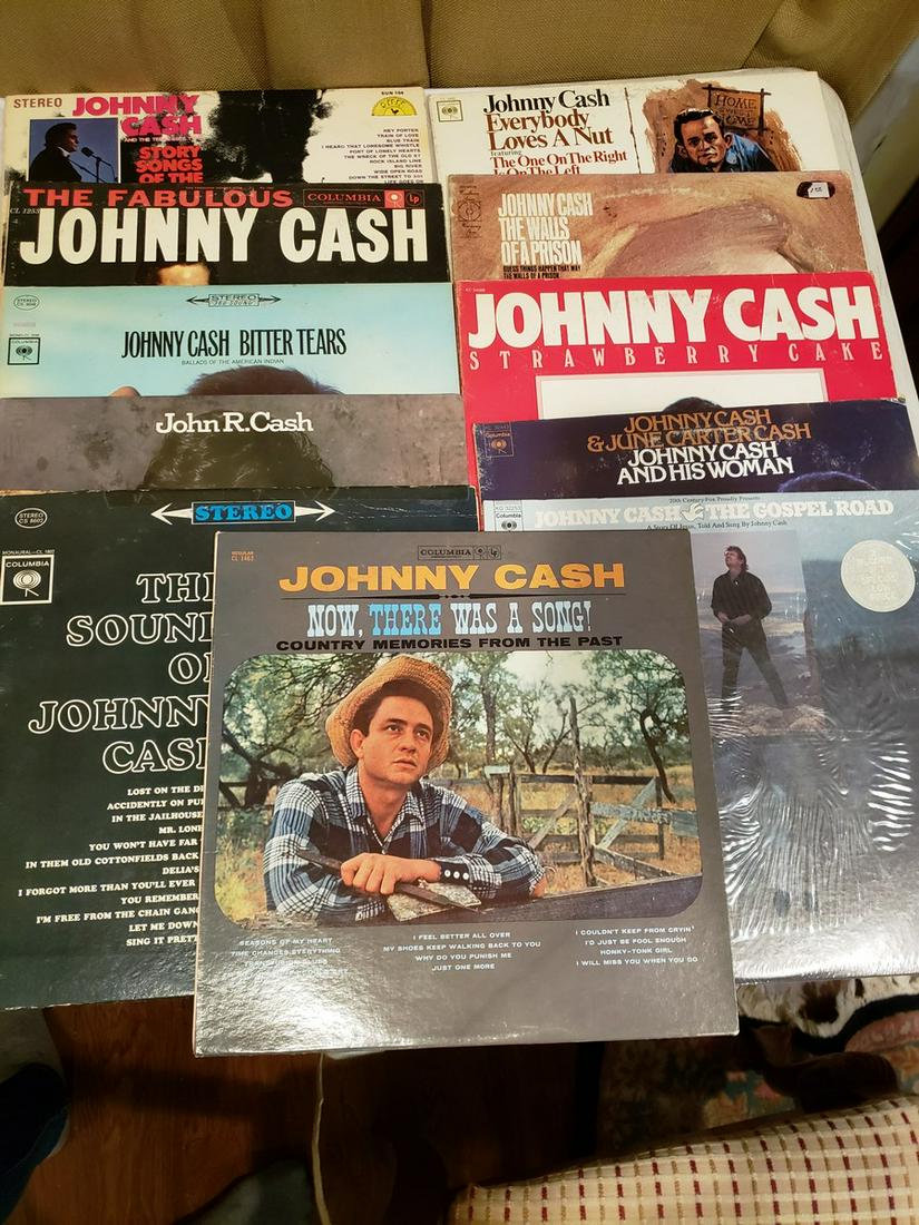 Lot of Johnny Cash records - 33's: Lot of Johnny Cash records - 33's