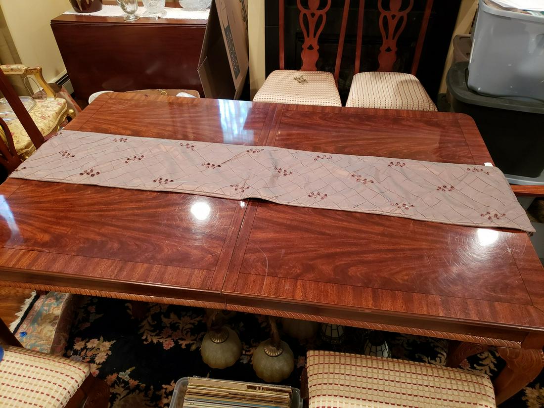 Vintage Claw foot cherry kitchen table with 6 chairs (1 of 1)