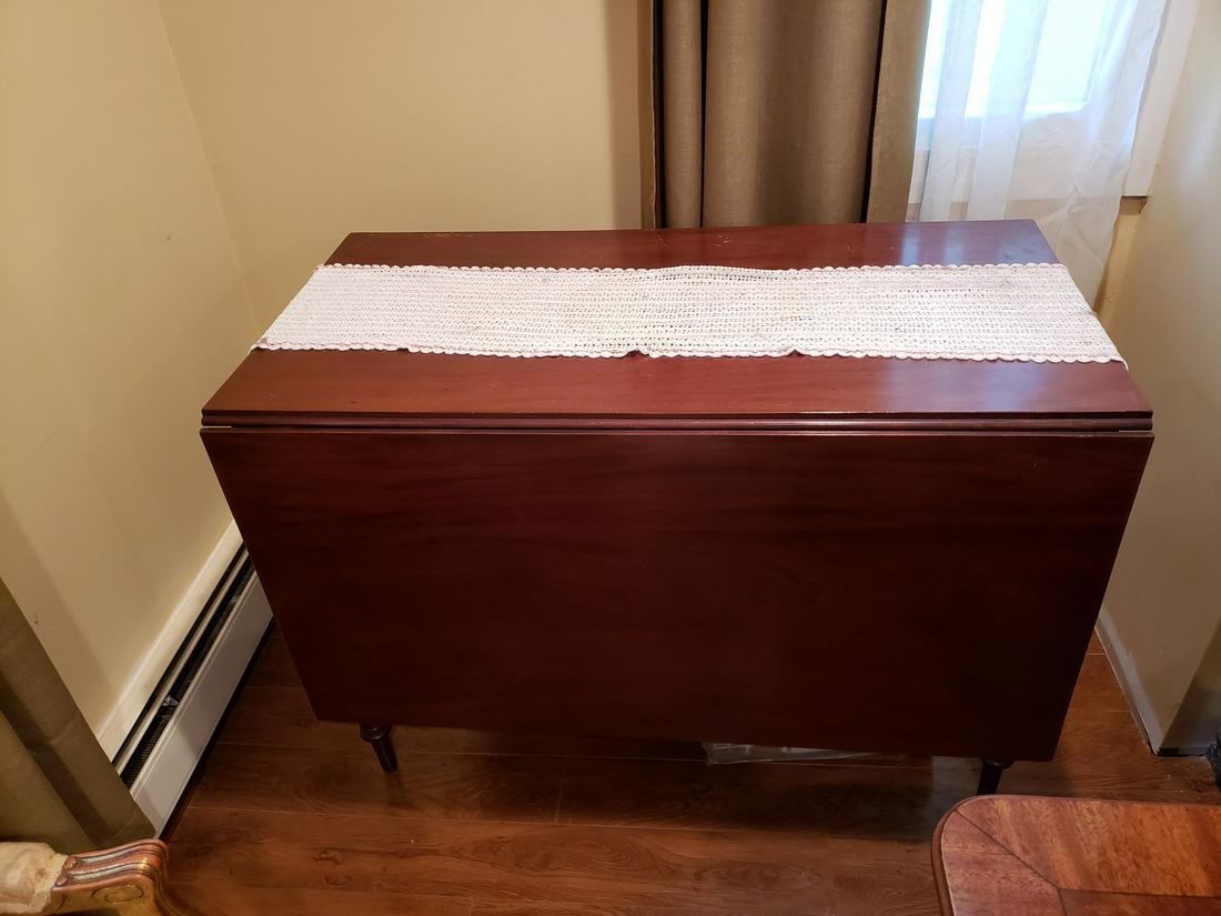 Antique Folding wooden dining room table (1 of 1)