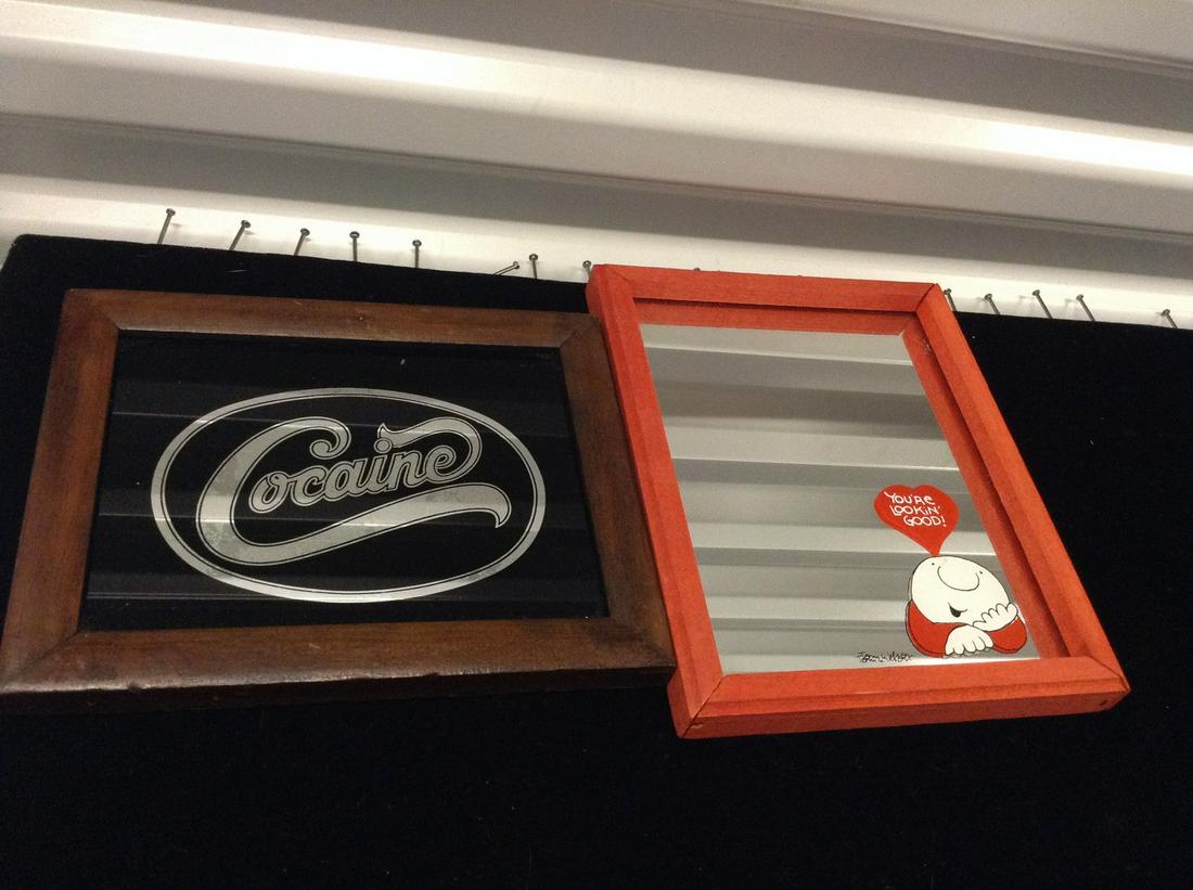 two c. 1970's decorative mirrors (1 of 1)