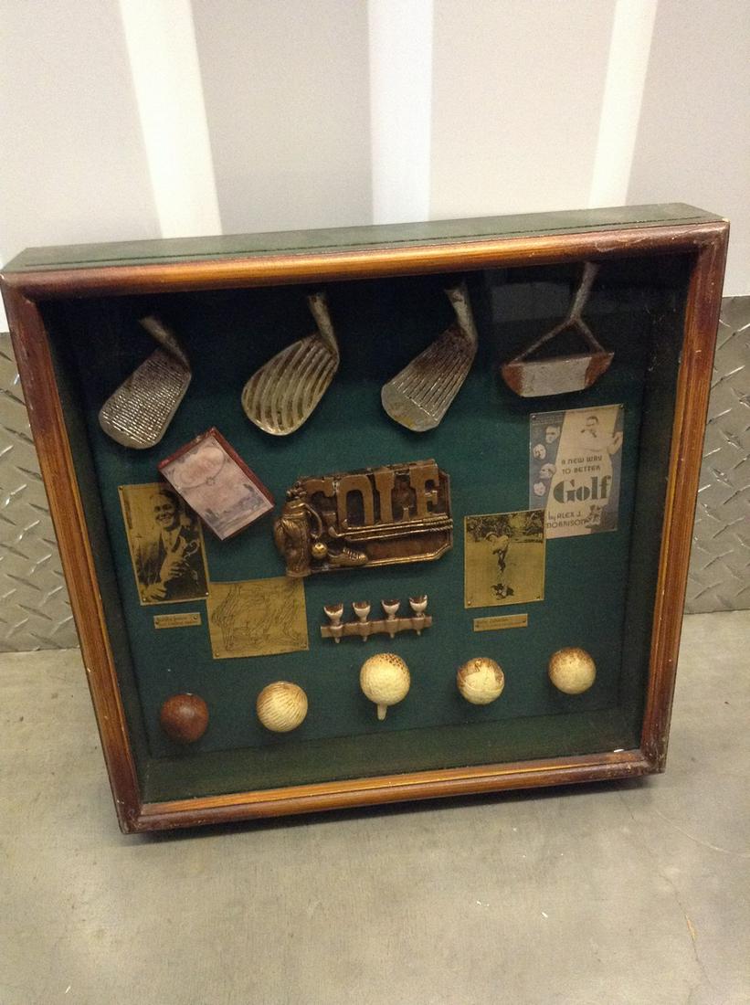 Vintage golf diorama 15x15 (1 of 1)