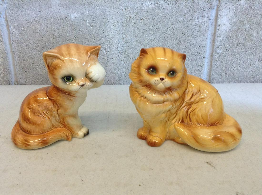 Pair of goebel west german cats 4.5 inch tall: Pair of goebel west german cats 4.5 inch tall