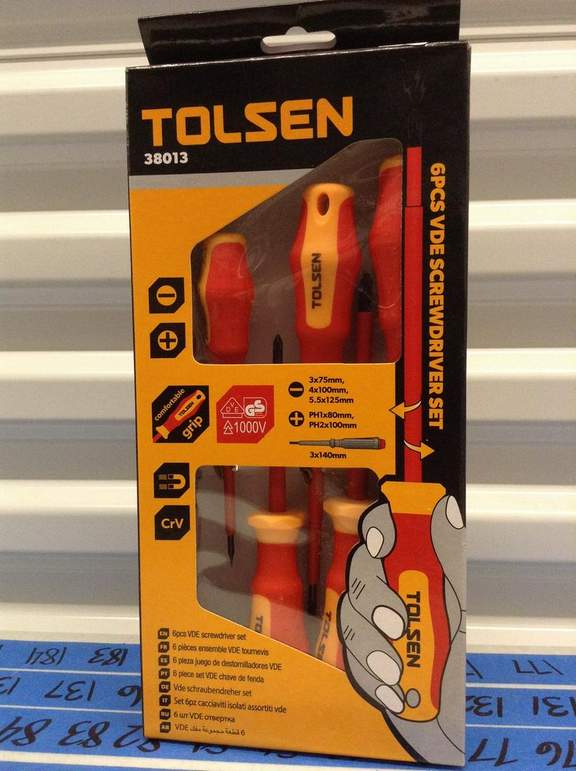 Tolsen 6PCS VDE Screwdriver Set in Box (1 of 1)
