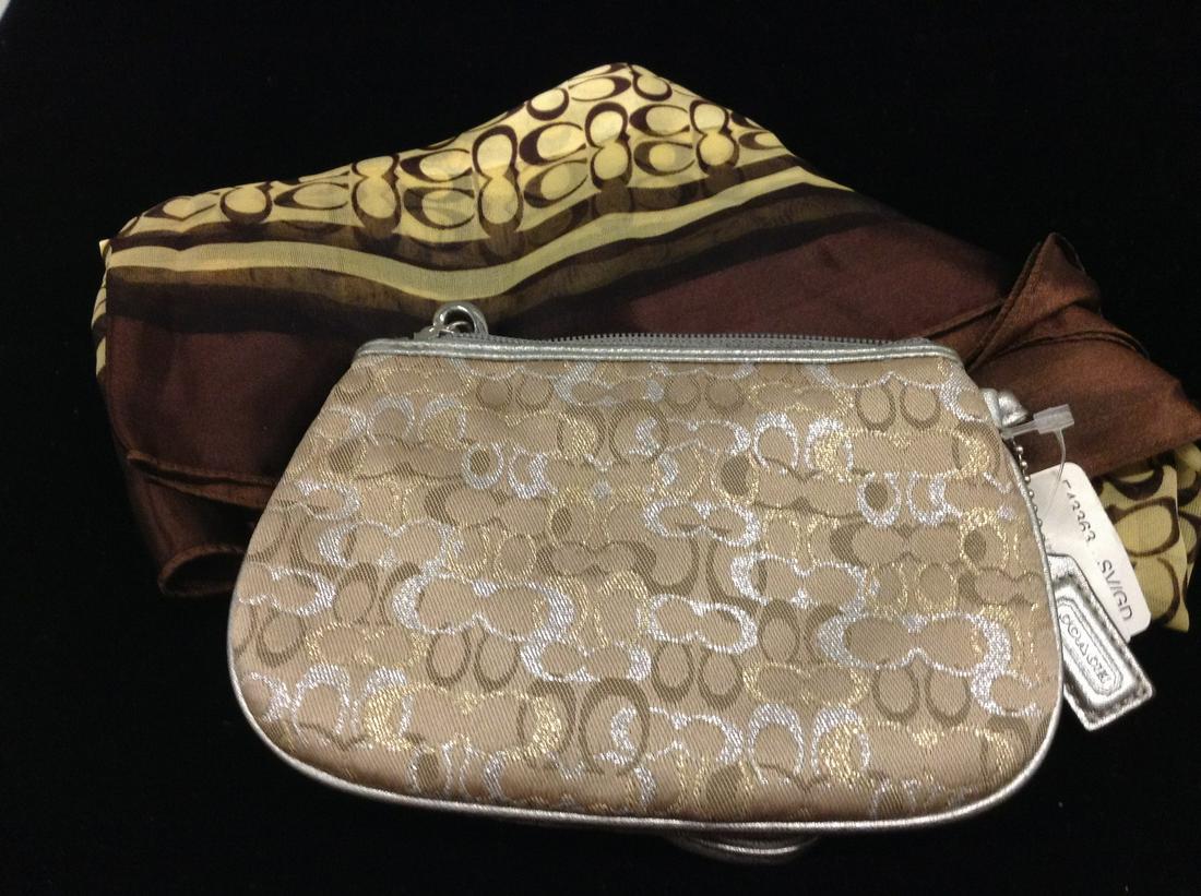 "Coach" Wristlet (New with Tags) and Scarf (1 of 1)