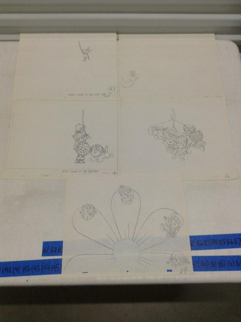 Original Animation Drawings Charmkins Cartoon (1 of 1)