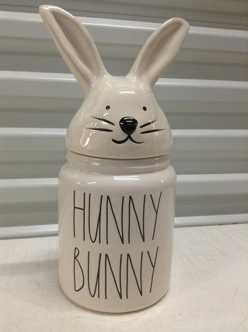 Rae Dunn Rabbit Cookie Jar 12" tall (1 of 1)