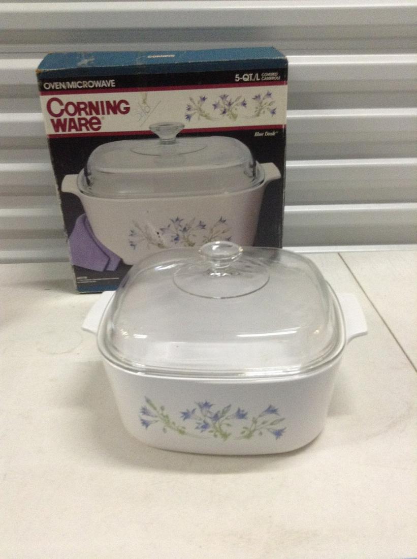 Vintage Corningware 5 Qt Casserole Blue Dusk in the box (1 of 1)