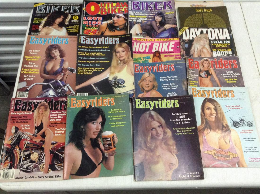 Large lot of vintage Easy Rider and other biker: Large lot of vintage Easy Rider and other biker magazines