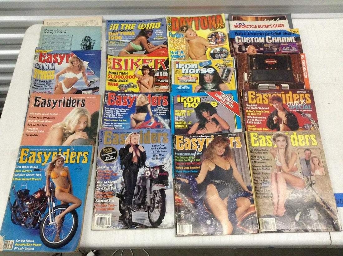 Large lot of vintage Easy Rider and other biker: Large lot of vintage Easy Rider and other biker magazines