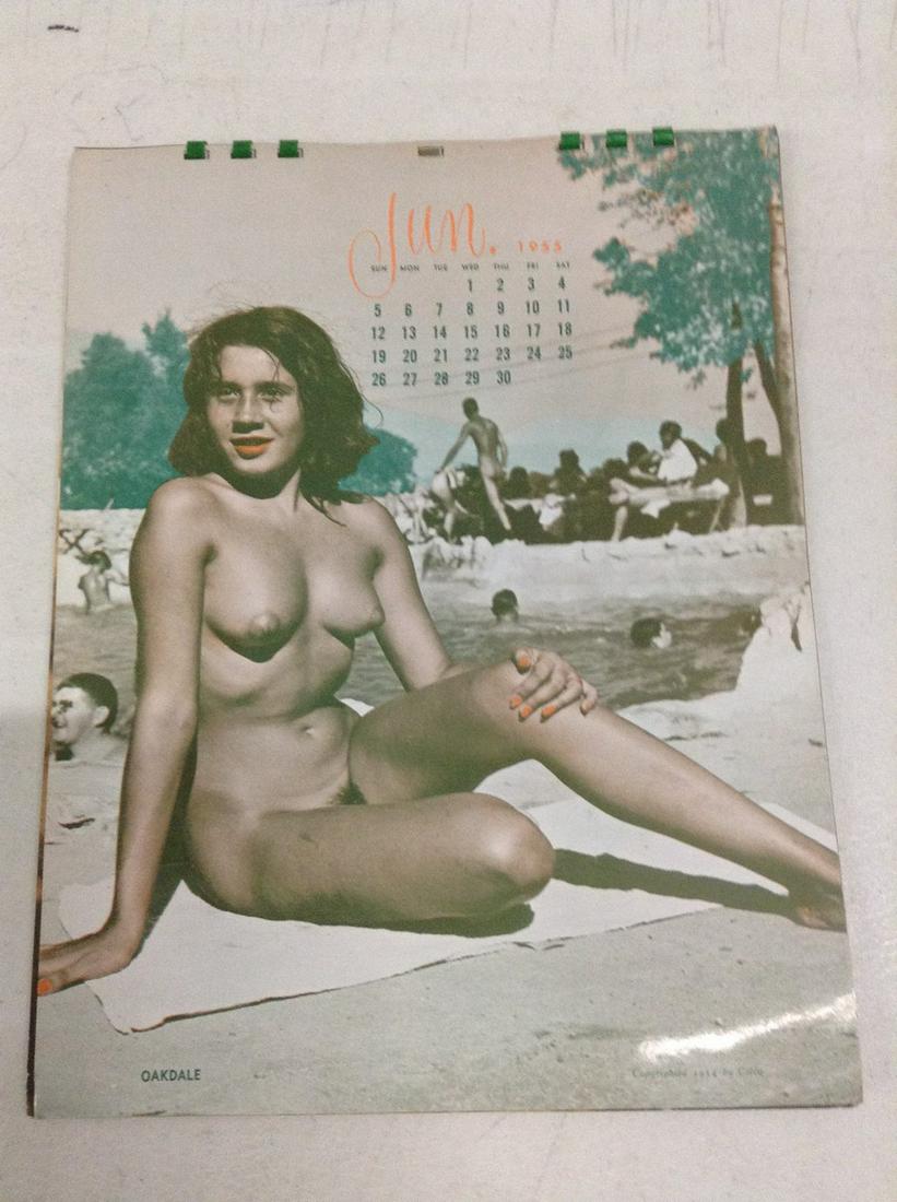 1955 Nudist Calendar - Complete 12 months (1 of 1)
