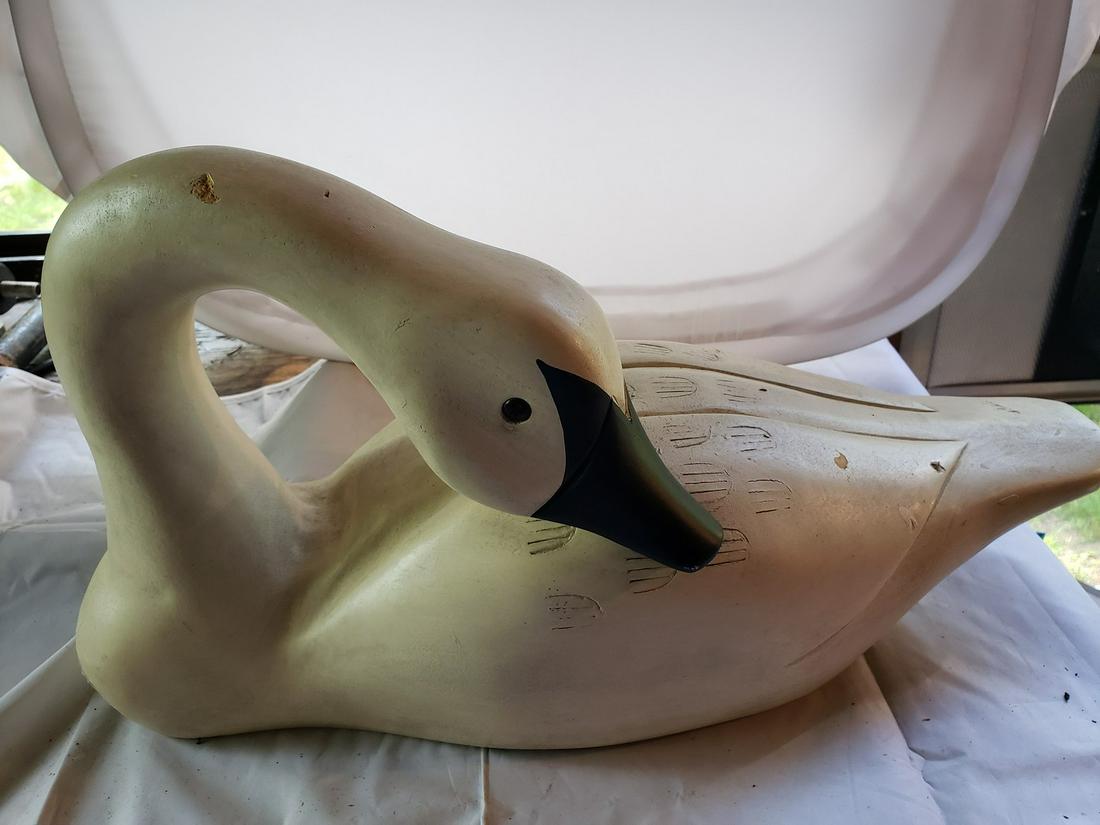 Trumpeter Swan Delaware river Duck decoy by Rick Brown, (1 of 1)
