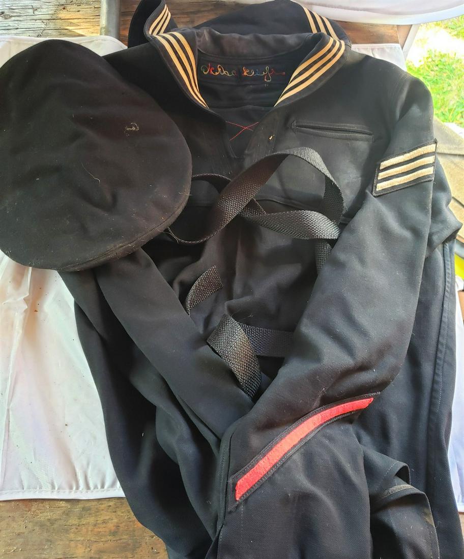 US Navy Officers WWII Dress Blue Military Uniform (1 of 1)