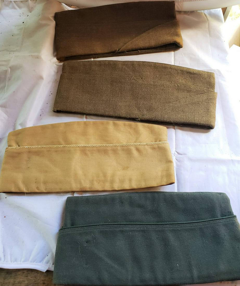 Lot of 4 wool military hats (1 of 1)