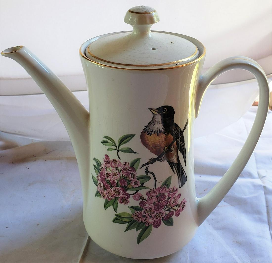 Vintage Pontesa Iron stone tea pot made in Spain. White (1 of 1)