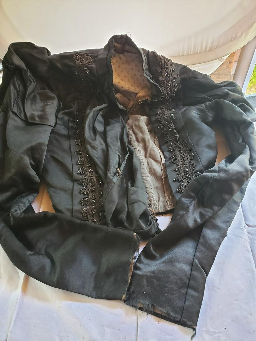 Victorian silk beaded shirt with built in corset (1 of 1)