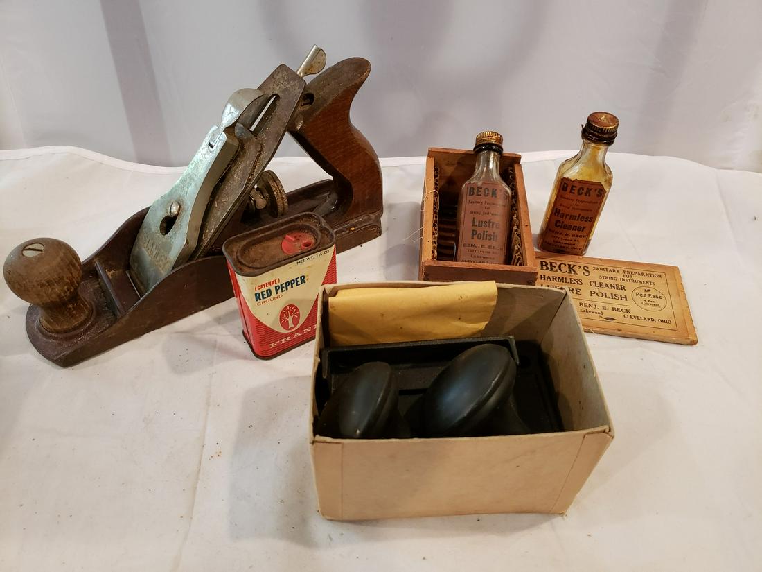 Lot of vintage smalls - advertising box with polish, (1 of 1)