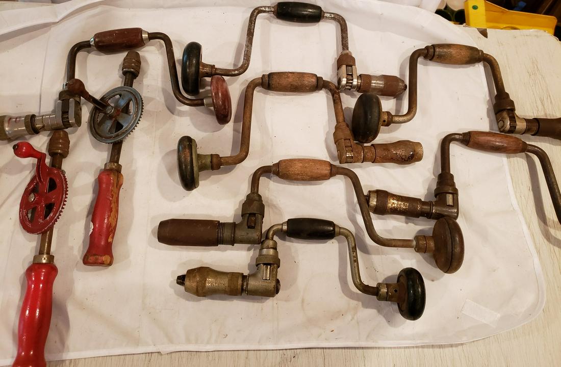 Vintage grinders and brace vintage rosewood handles. (1 of 1)