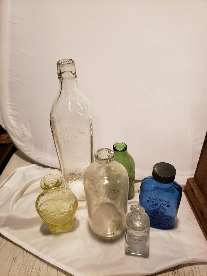 Lot of vintage bottles - some advertising: Lot of vintage bottles - some advertising
