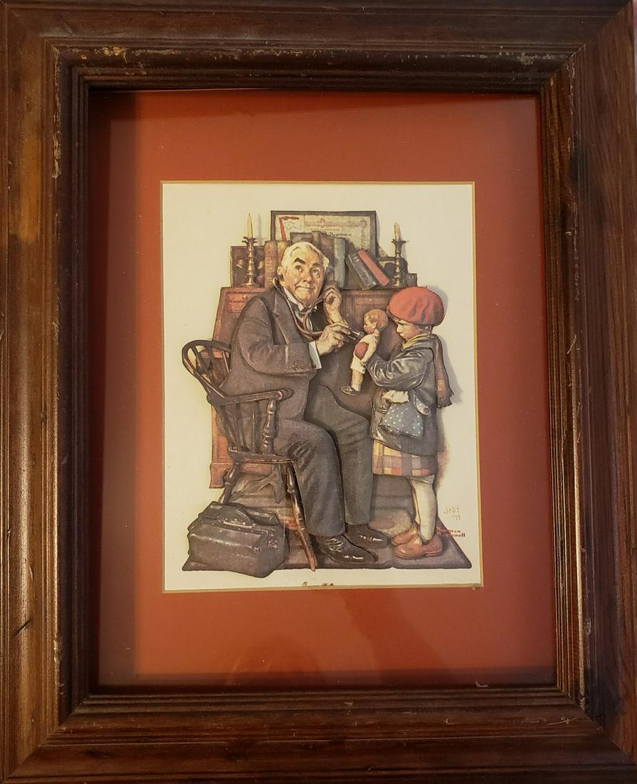 Norman Rockwell framed 3D artwork (1 of 1)
