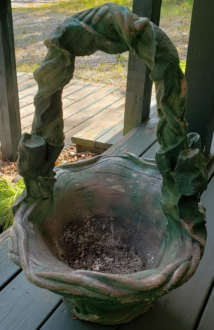 Large Green garden basket dÃ©cor (1 of 1)
