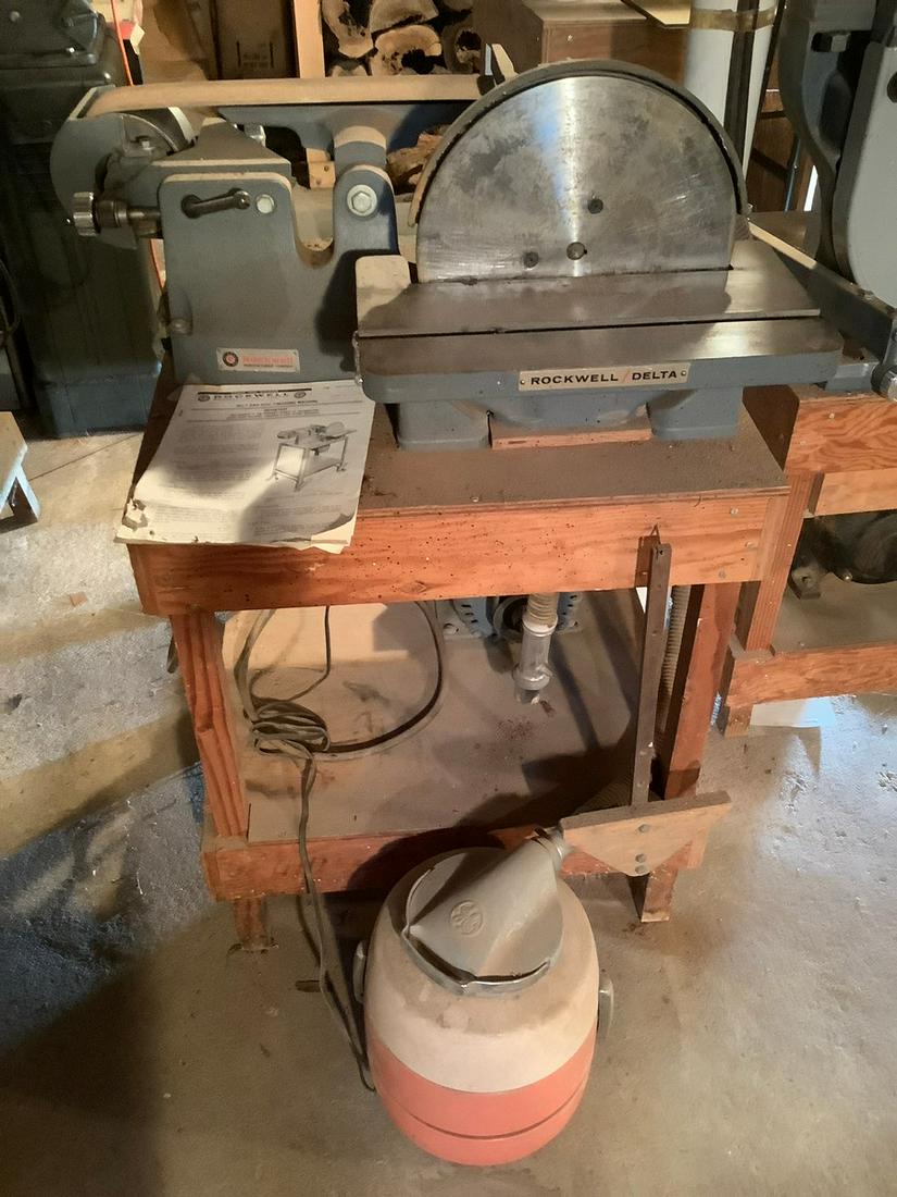 Rockwell Belt & Disc finishing Machine with GE Vacuum (1 of 1)