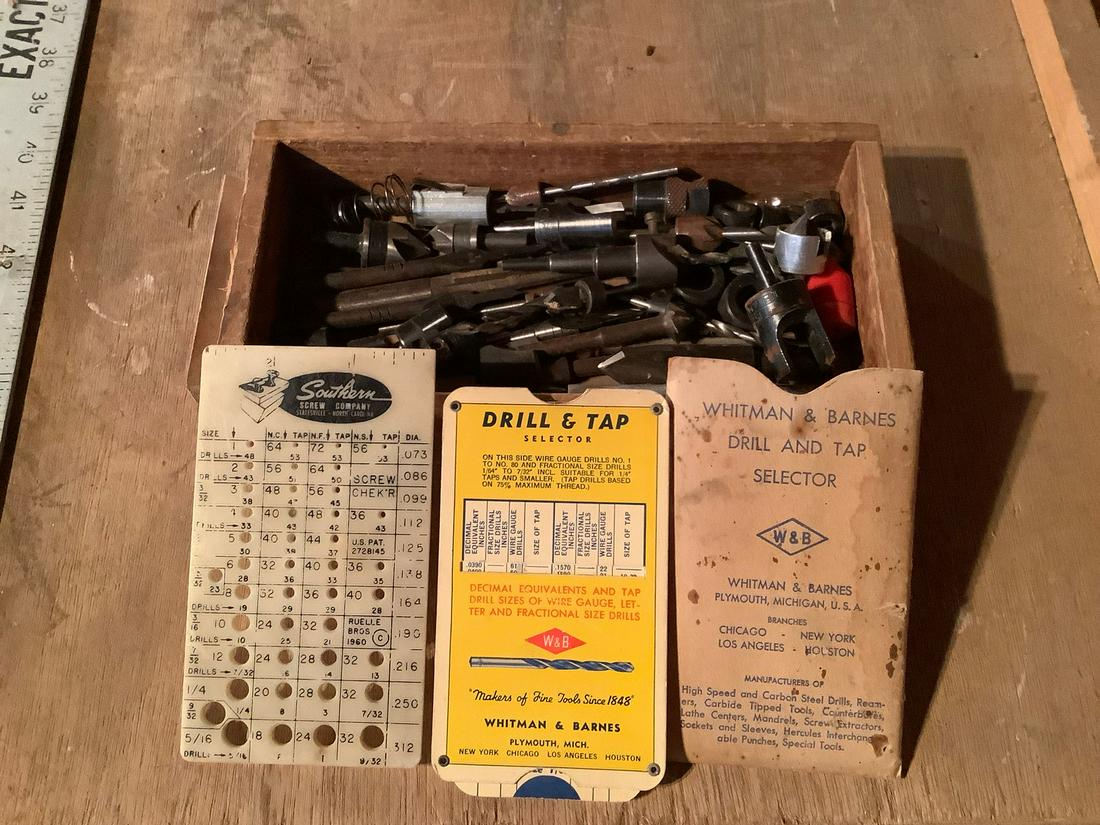 Drawer of woodworking Bits and Whitman & Barnes Drill & (1 of 1)