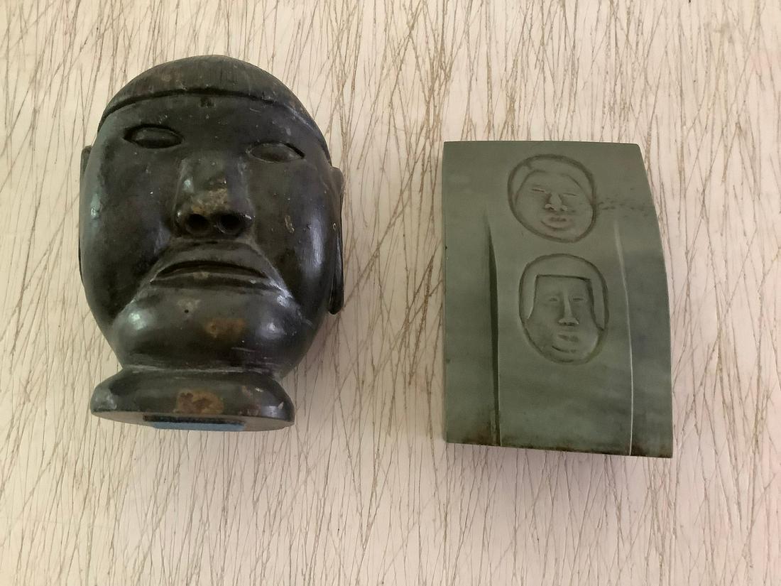 Early Carved Jade & Stone Statues (1 of 1)