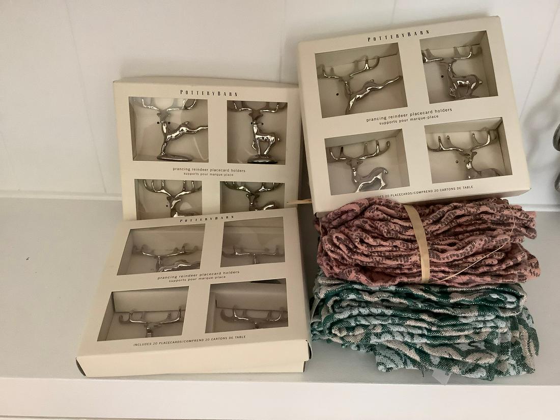 Pottery Barn Place Card holders in the box and more: Pottery Barn Place Card holders in the box and more