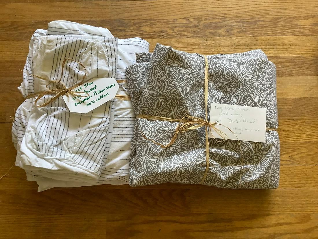 West Elm and Crate and Barrel Linens: West Elm and Crate and Barrel Linens