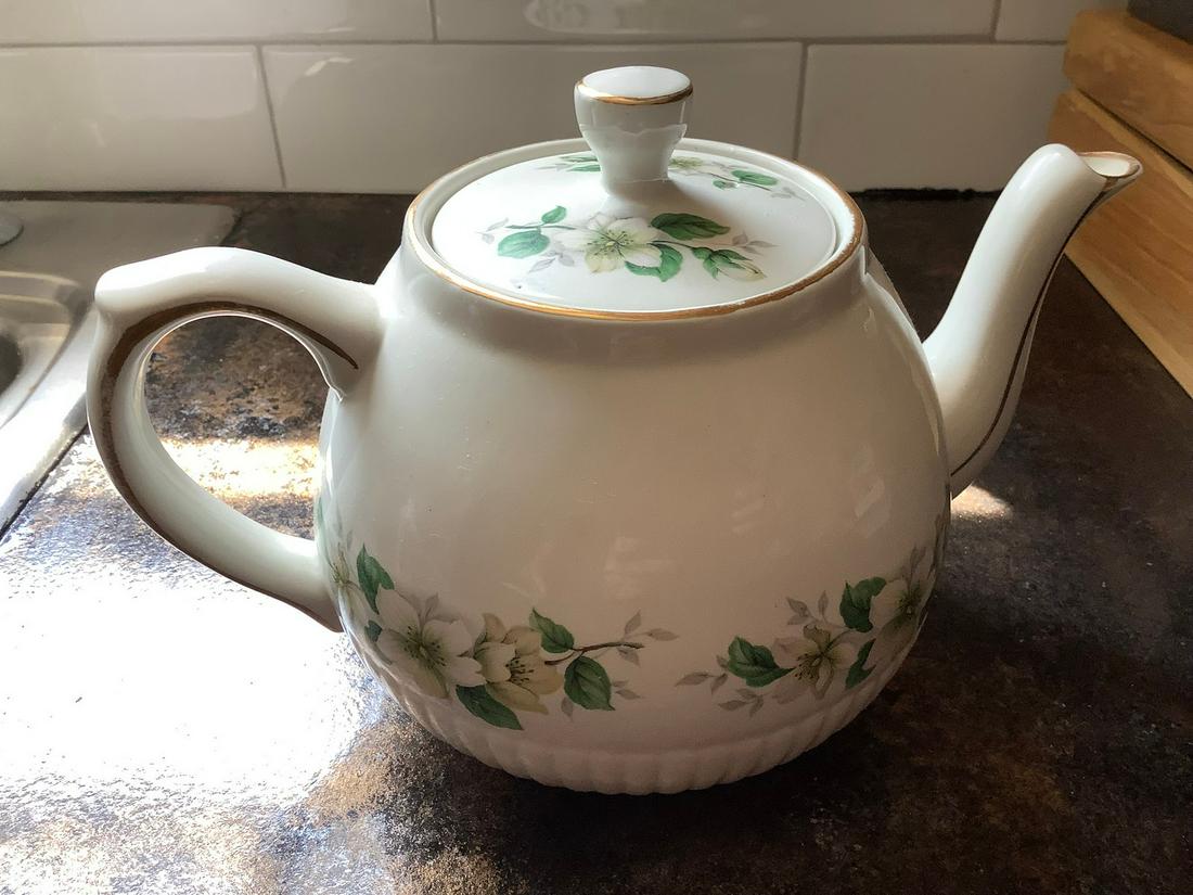 Ellgreave England Ironstone Numbered teapot: Ellgreave England Ironstone Numbered teapot