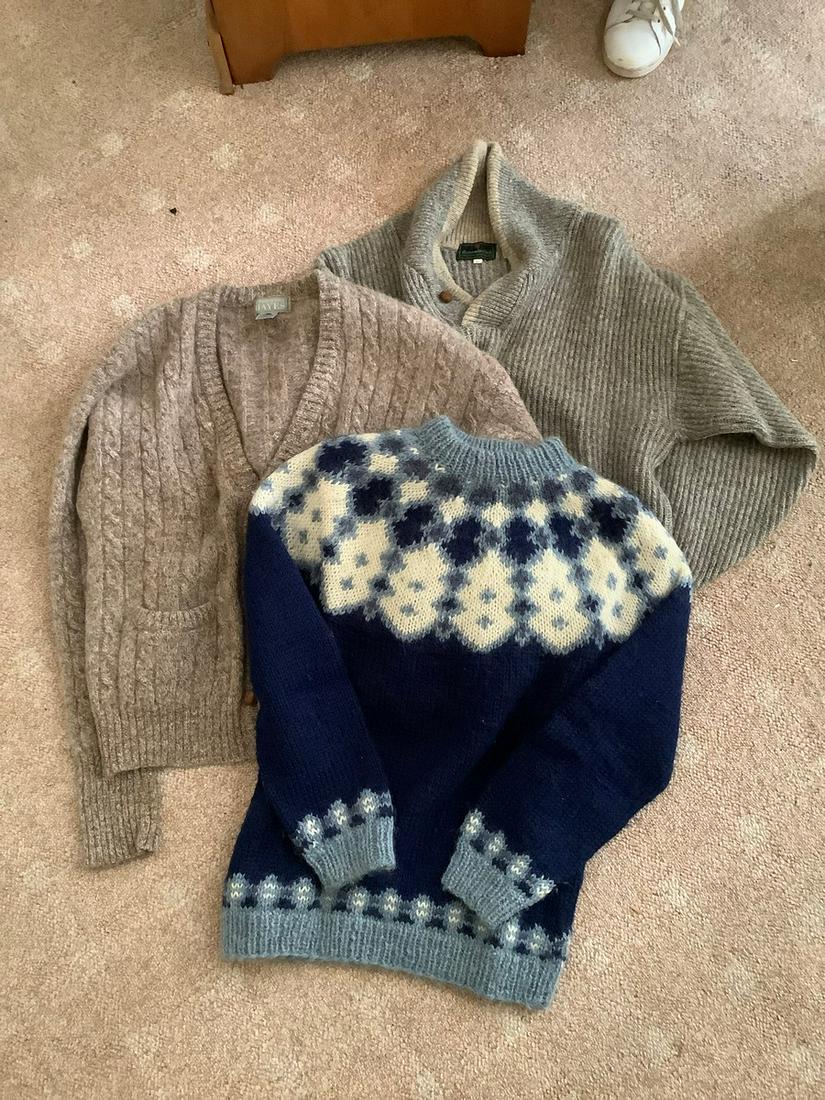 100% Wool Vintage Sweaters Made in UK and others (1 of 1)