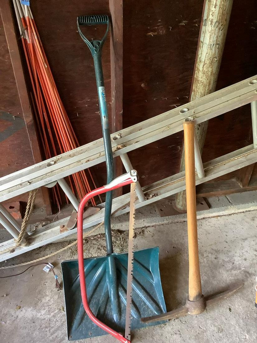tools and shovel: tools and shovel