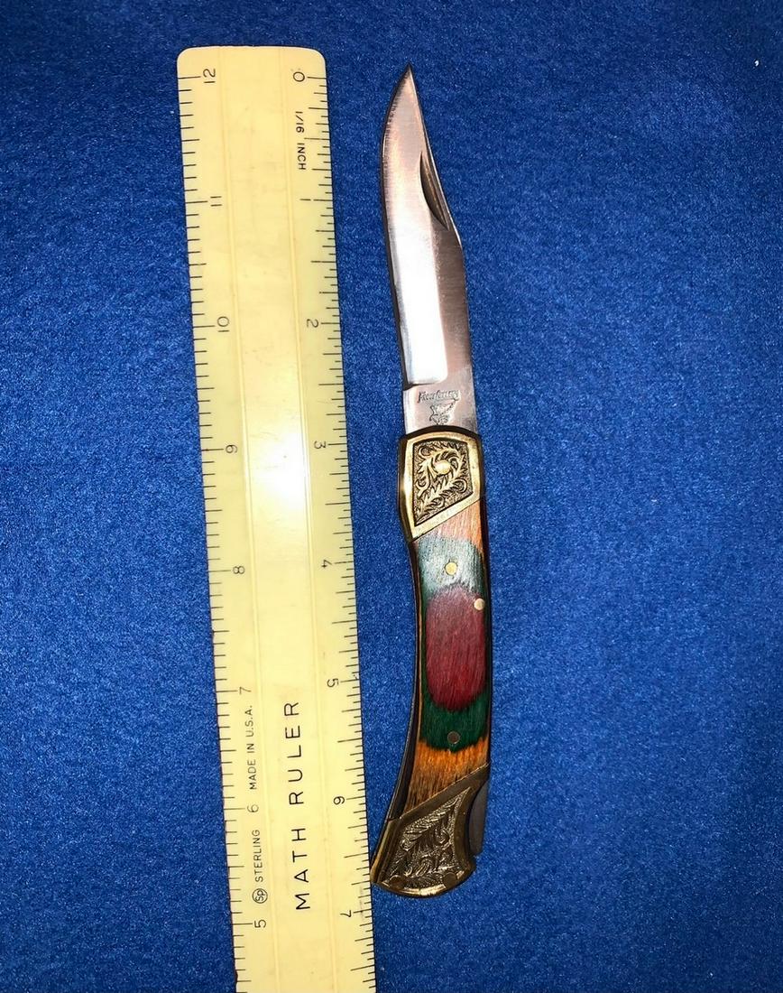 Pocket Knife, Frost Cutlry: Solinger Steal (Pakistan) Knife Frost Cutlry just under 6 1/2 +"
