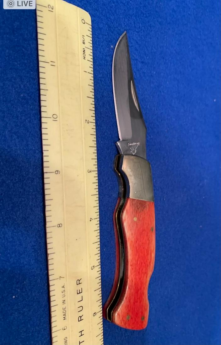 Pocket Knife, Frost Cutlry: Solinger Steal (Pakistan) Knife Frost Cutlry just over 6 1/2"