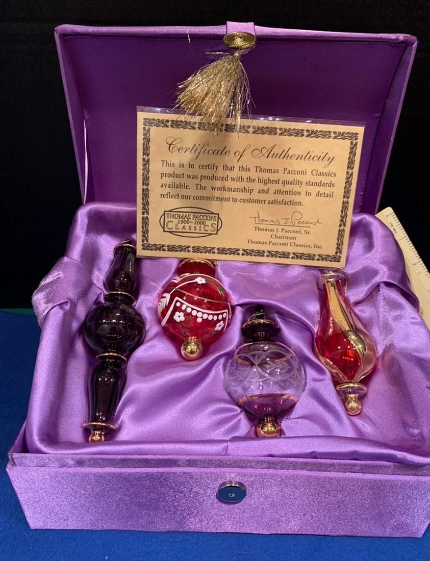 Thomas Pacconi Classics Blown-Glass Ornament, 4" to 6: Thomas Pacconi Classics Blown-Glass Ornament, 4" to 6 1/2" in size