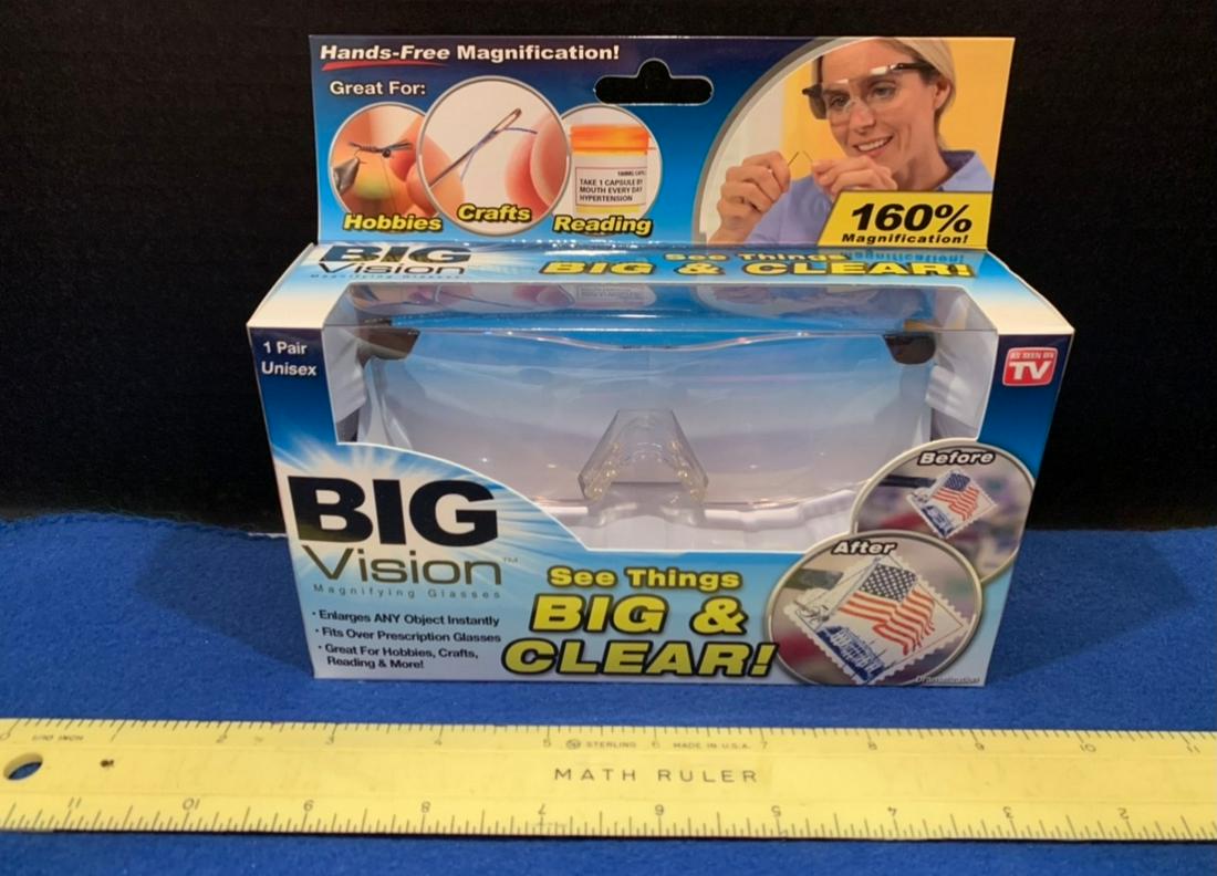 Big Vision 160% Magnification Glases: Big Vision 160% Magnification Glases