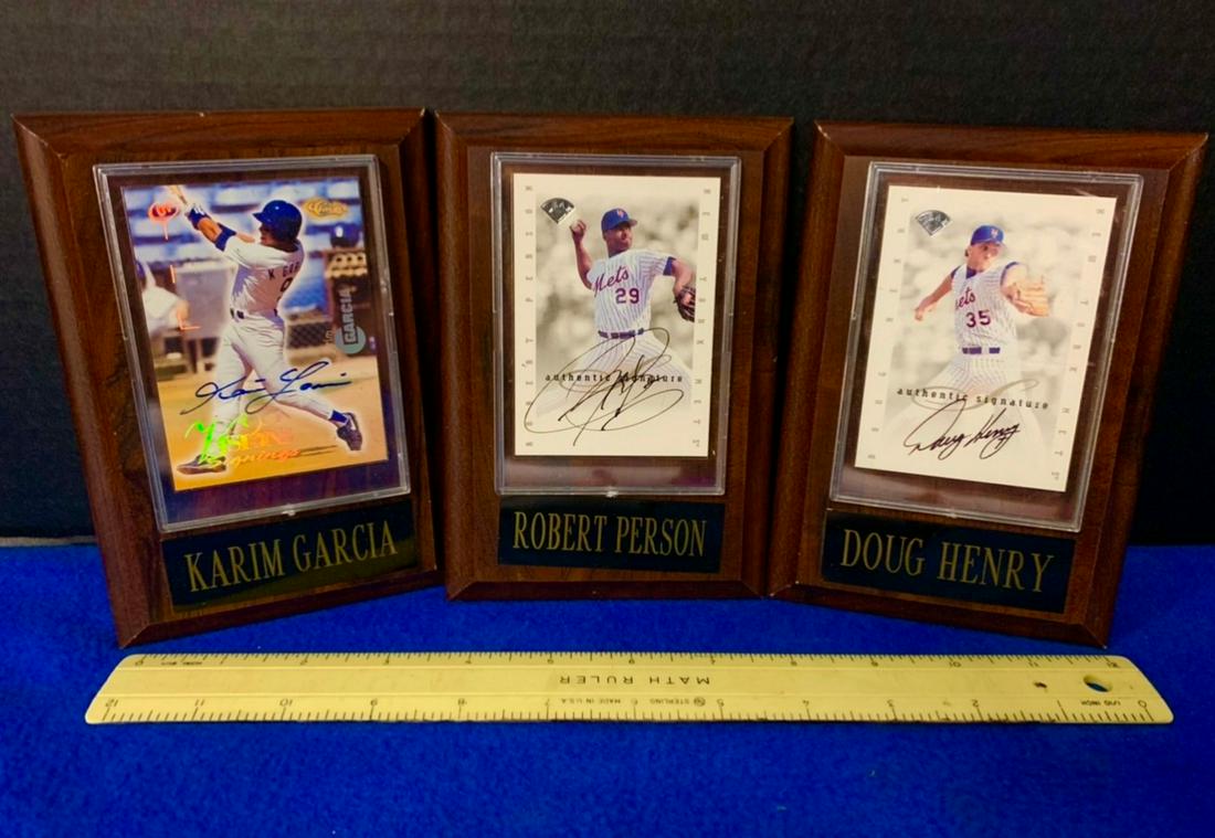 Framed Baseball Cards 6 1/2 x 4 1/2" (1 of 1)