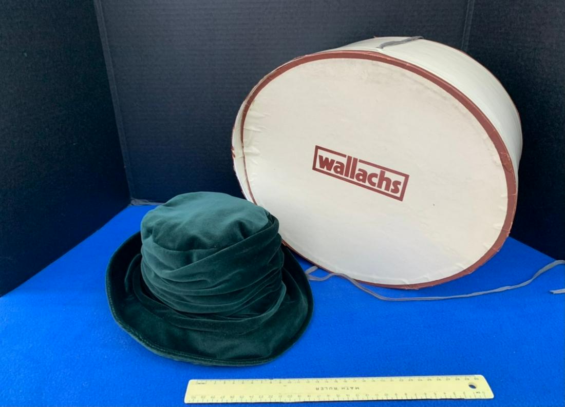 Vintage Laura Ashley Wallachs Hat and Box, Made in (1 of 1)