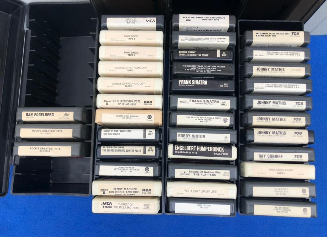 Lot of 8-Track tapes, frank sinatra, johnny mathis and (1 of 1)