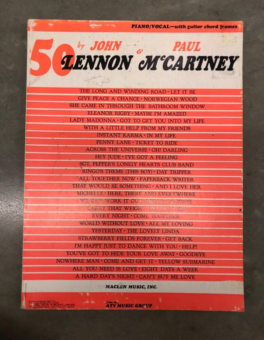 50 by John Lennon and Paul McCartney, piano/ vocal with (1 of 1)