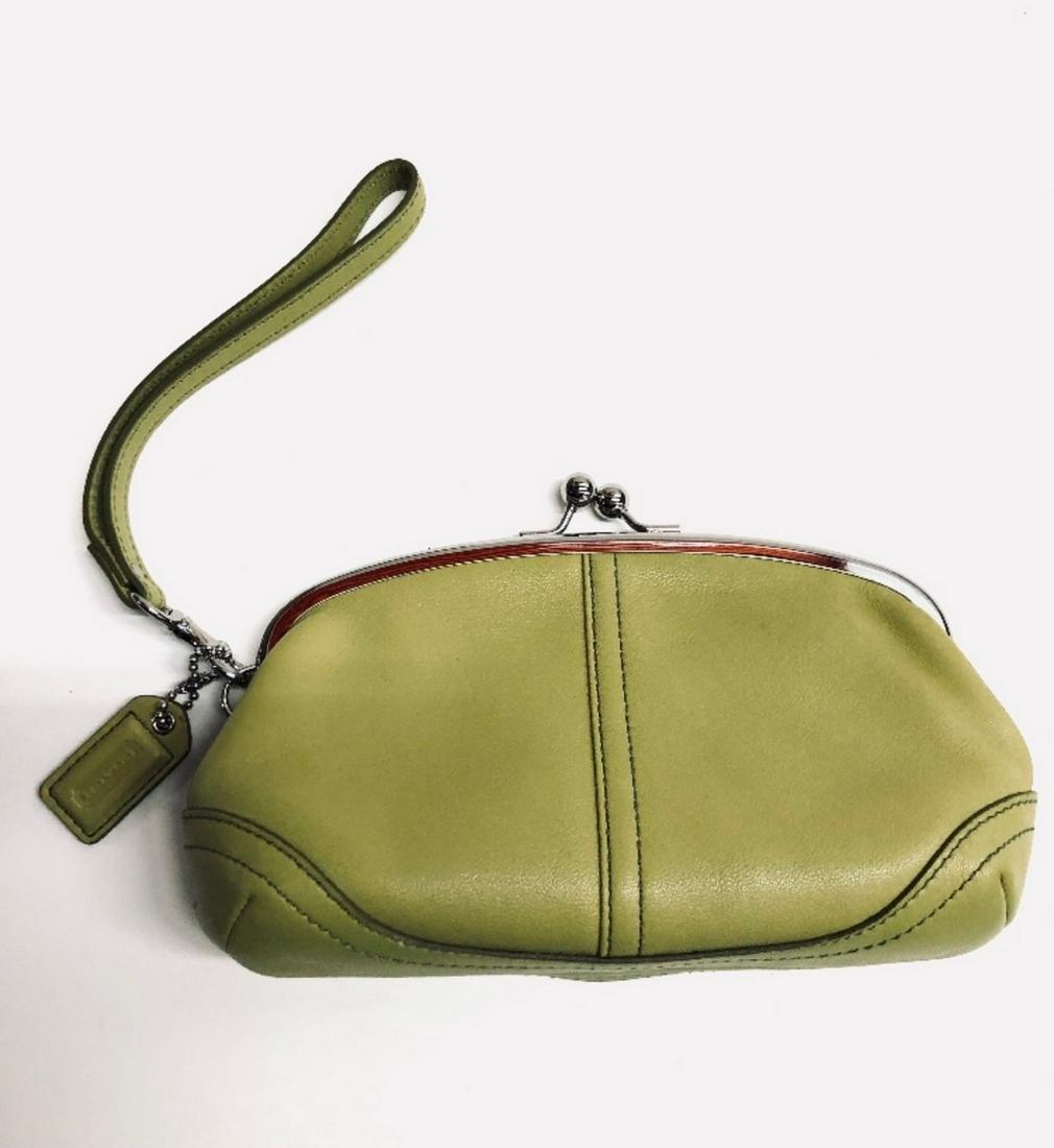 Green COACH bag: Green COACH bag