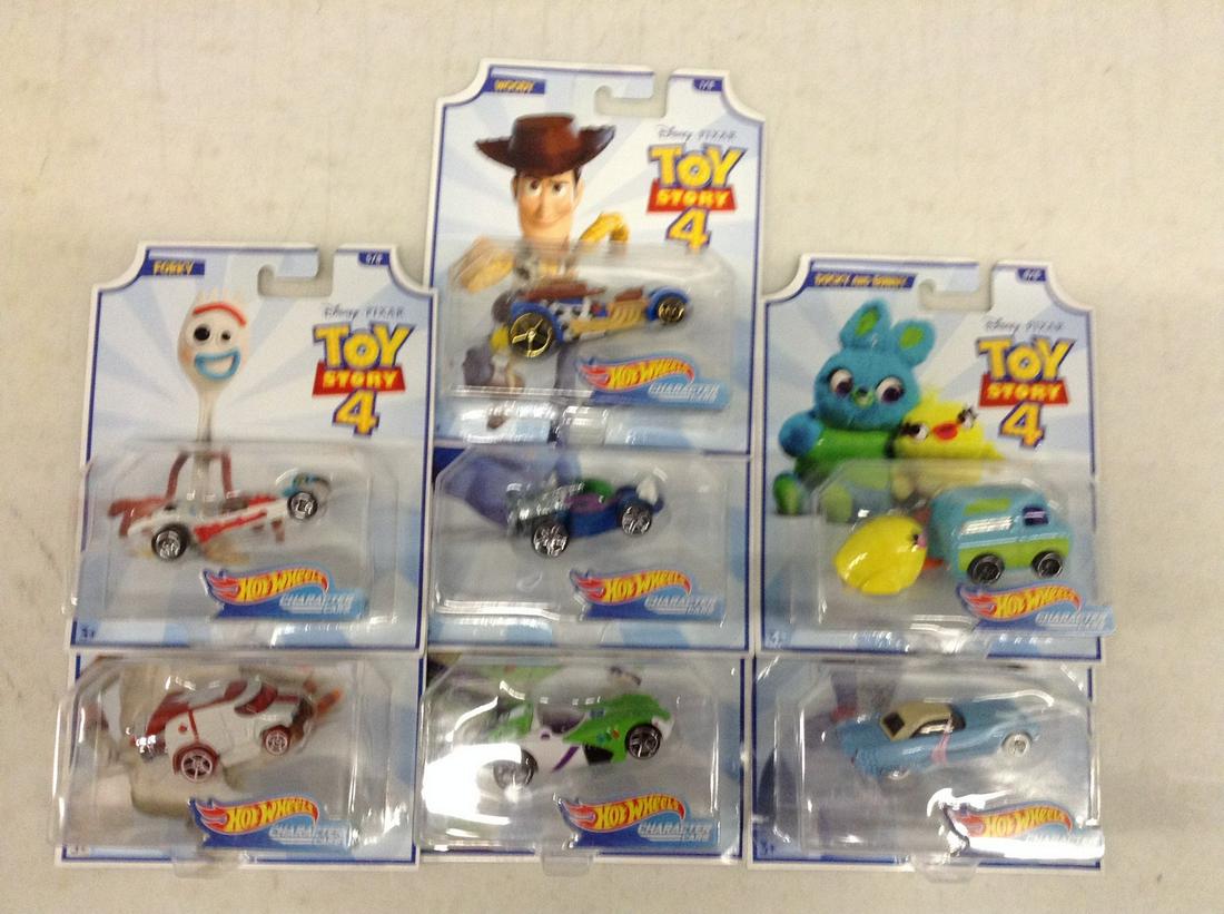 Lot of Disney Toy Story 4 Hot Wheels Cars (1 of 1)