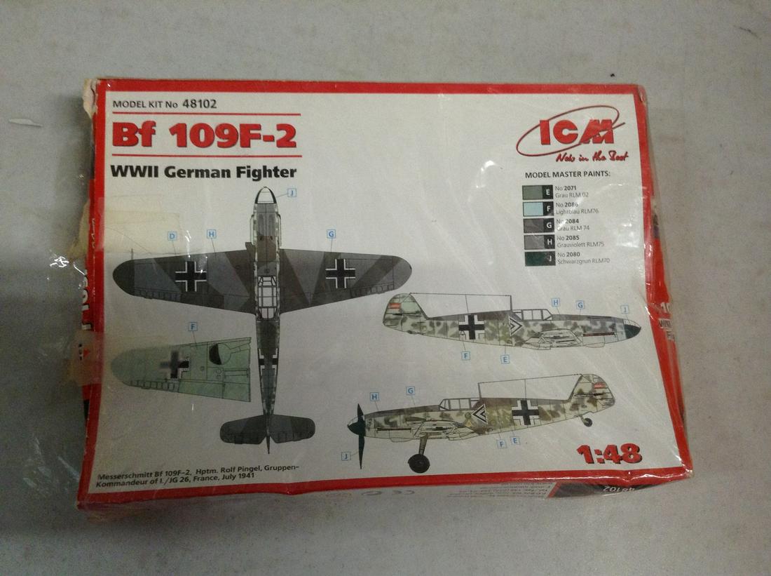 Bf 109F-2 German fighter complete model (1 of 1)
