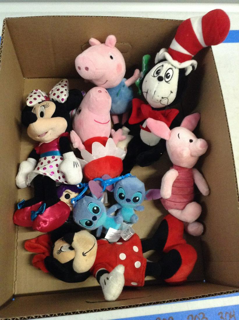 Lot of Mickey Mouse and other stuffed animals (1 of 1)