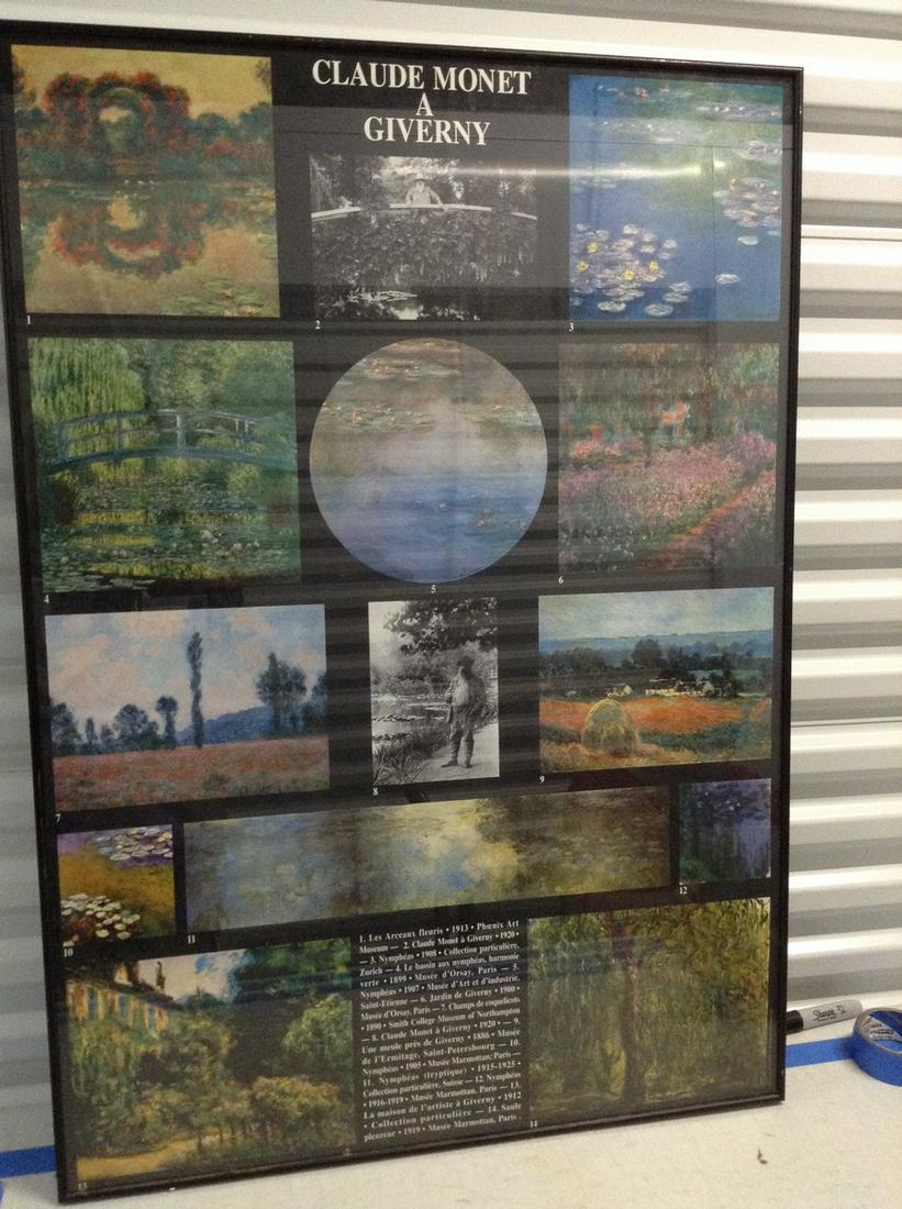 Claude Monet A Giverny framed print 20x39.5 (1 of 1)