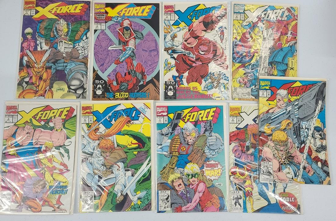 Marvel X-Force Comics 1-9 (1 of 1)