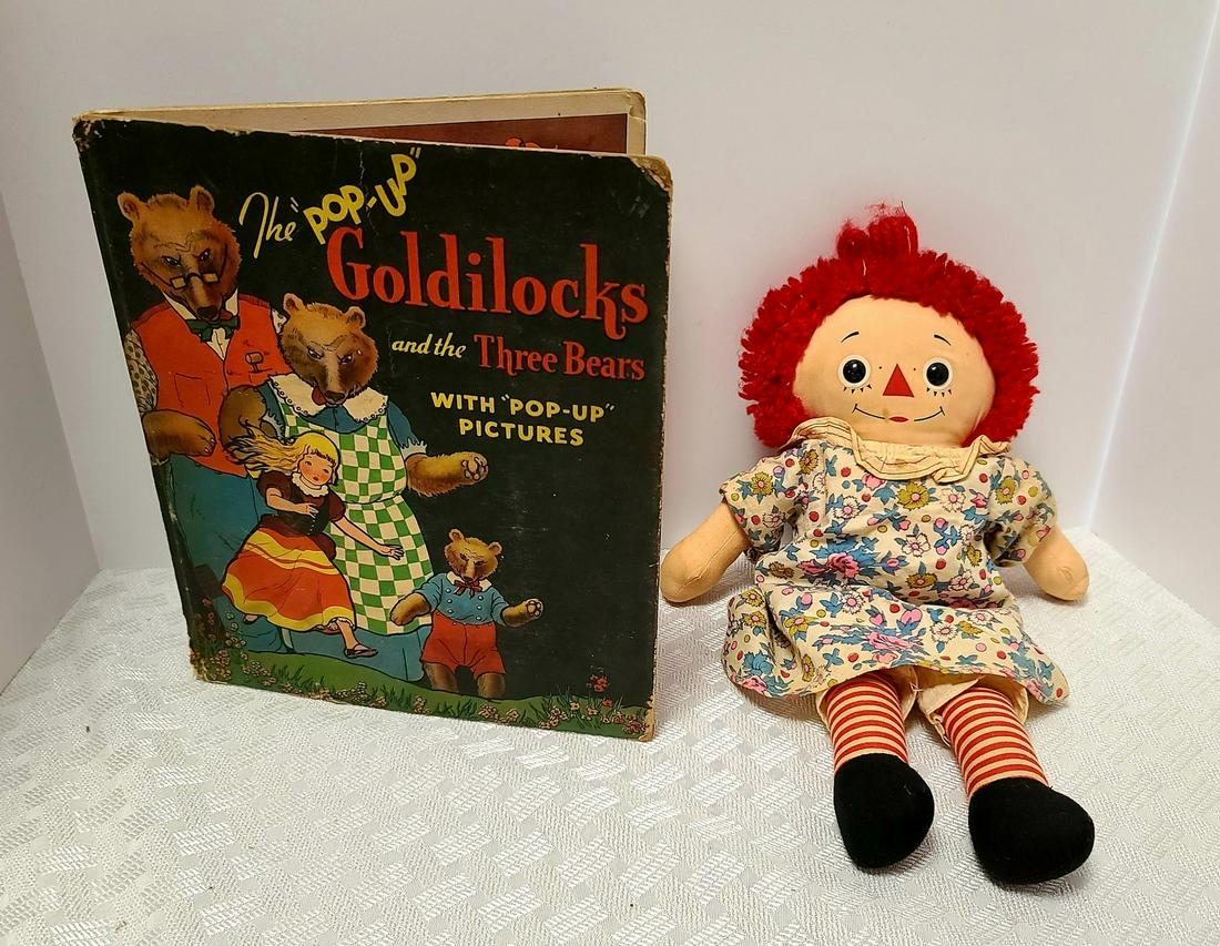 Vtg Knickerbocker Raggety Ann & Pop Up Book: Vtg Knickerbocker Raggety Ann & Pop Up Book